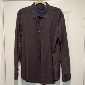 Apt. 9 Men's charcoal Long-Sleeve Dress Shirt